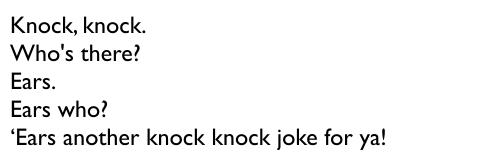 clean knock knock jokes