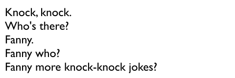 short knock knock jokes